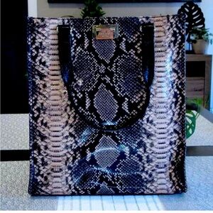 Kate Spade Millennium Park Pacey Tote Handbag Purse Bag - Snake print - Neutral